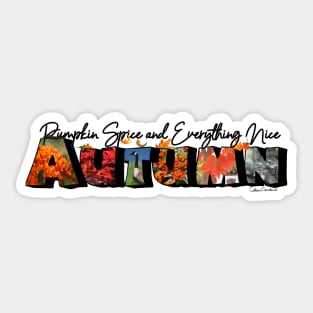 Autumn Big Letter Sticker